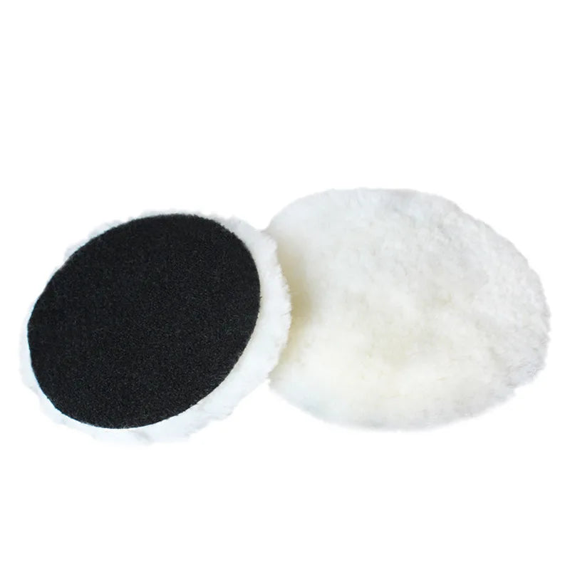 Car Wool Polish Pad 5 Sizes Disc Car Waxing Polishing Buffing Cars Paint Care Polisher Pads Auto Washing Cleaning Accessories