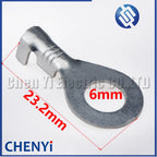 50 Pcs M3/M4/M5/M6/M8/M10/M12 Ring Lugs Eyes Brass tin plating Crimp Terminals Cable Lug Cold Pressure O Type Wiring Nose Pin
