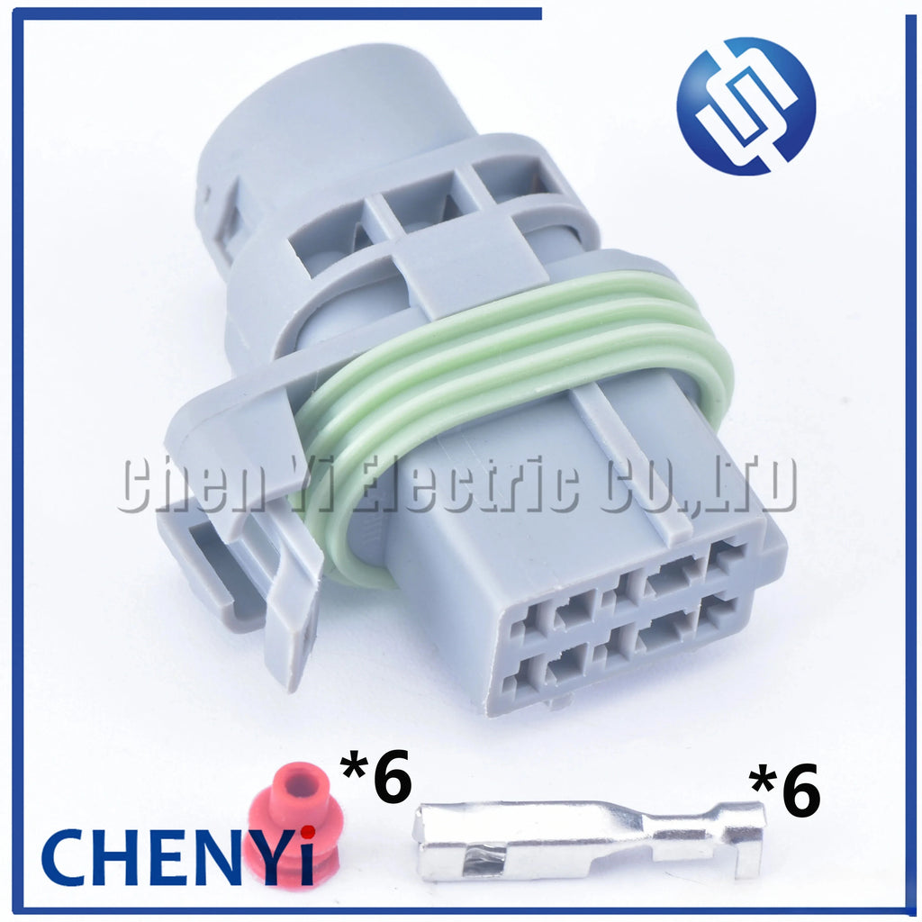 6 Pin 2.8mm 211PC063S0003 Waterproof Car Electrical Auto Connector Female Housing Black or gray Plug 211 PC063S0003 With Pin