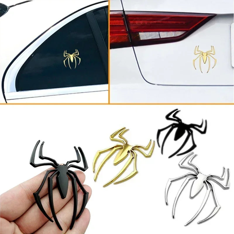 Car Universal 3D Metal Three-dimensional Car Stickers Spider Auto Emblem Decal Car Styling Decoration Auto Exterior Amagi
