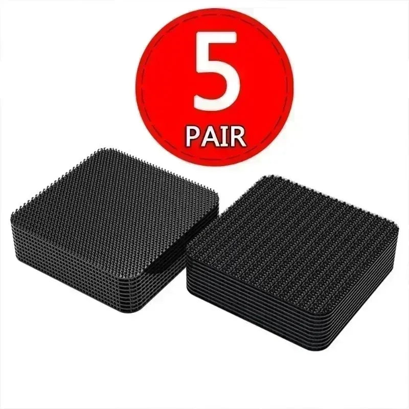1-100pcs Carpet Fixing Stickers Car Foot Mat Tape Anti-Slip Self Adhesive Fastener Sofa Bed Sheet Clips Retention Grips