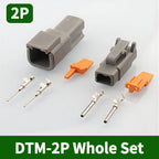 Deutsch DTM Series Sealed Connector Kit (DTM06 & DTM04) 1-10 Boxes - Automotive Waterproof Plug with Terminals & Pins for Truck