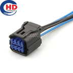 6 Pin Auto Waterproof Socket Car taillights Wire Harness Connector Front bumper radar plug HP285-06021 HP281-06020