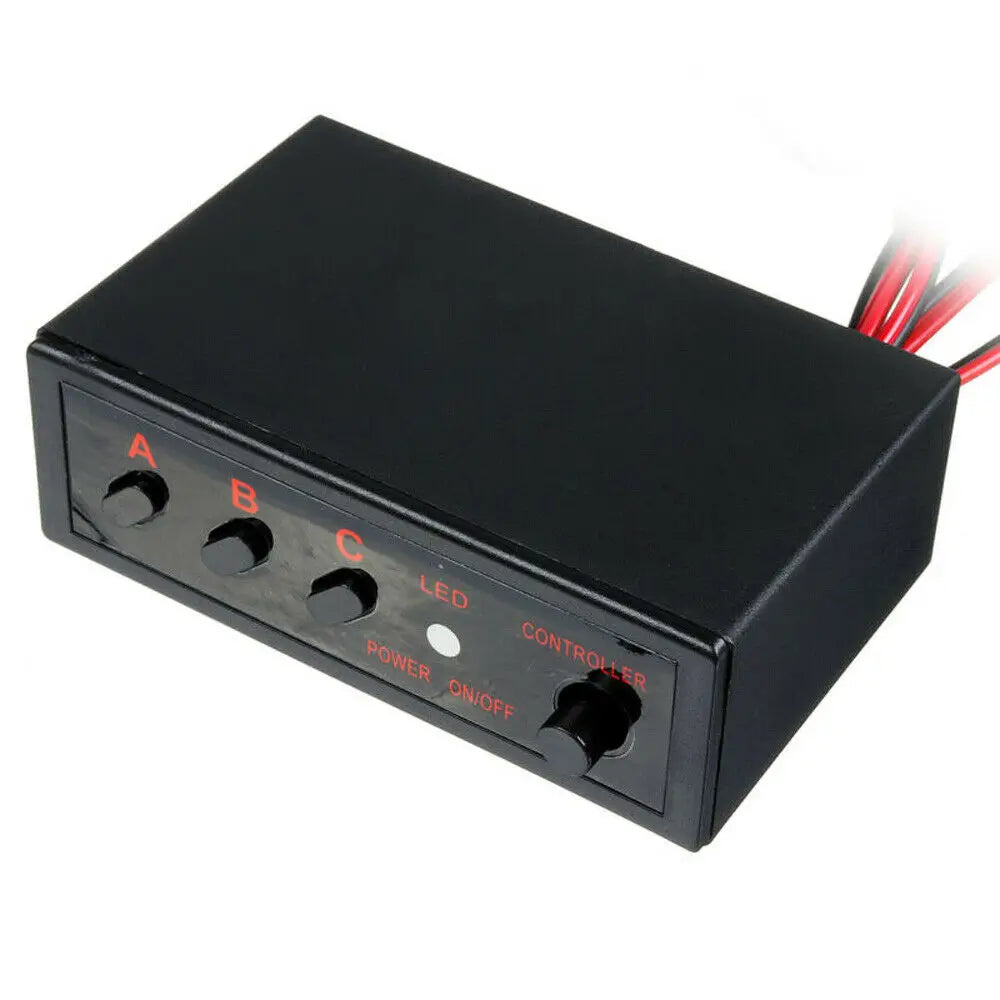 Auto 4 Ways LED Strobe Flash Light Lamp Flasher Flashing Controller Box 12V Car Accessories Controller Switch