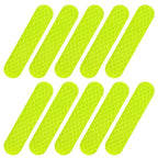 100-10PCS Helmet Safety Warning Reflective Sticker Strip Fluorescent Decorative Stickers Bicycle Motorcycle Reflector Tape Decal