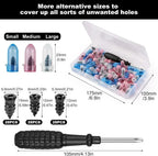 Tire Repair Screw with ScrewdriverFor Car Motorcycle Truck Universal Vacuum Tyre Repair Nails Tire Set Car Accessories Amagi