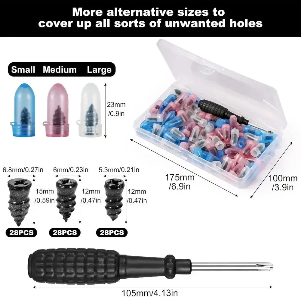 Tire Repair Rubber Nail Car Motorcycle Vacuum Tyre Repair Nails Spiral Rubber Nails Self Service Screw Plug Fast Tool Amagi
