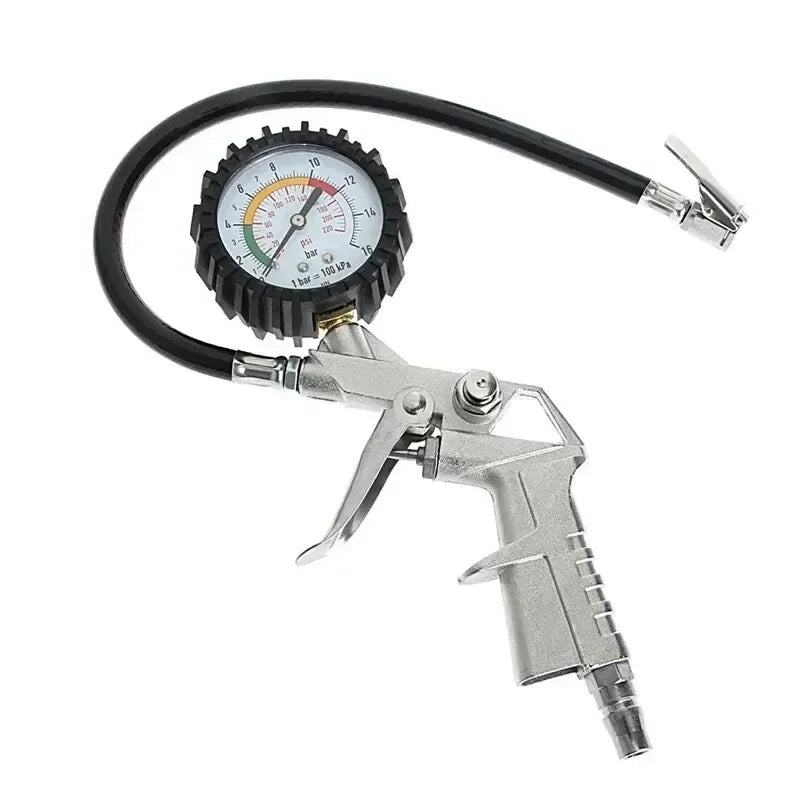 High-Precision Tire Pressure Gauge For Car Motorcycle Inflator Pumps Tire Repair Tool Pressure Gun Type For Air Compressor Amagi