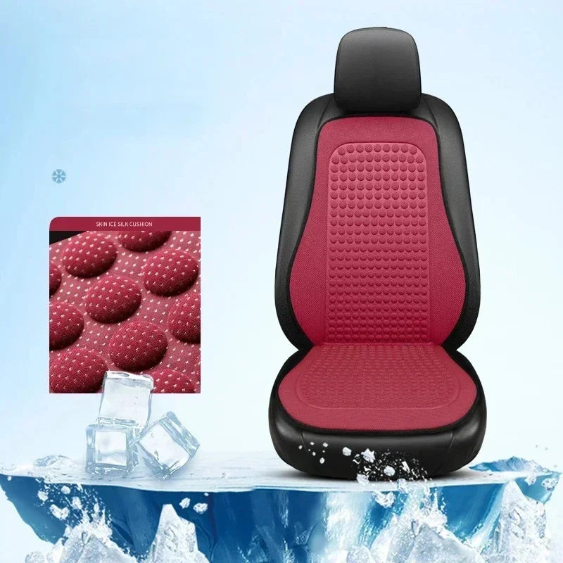 Winter Car Seat Cushion Short Plush Seat Protector Pad with Non-Slip Backing Flocking Cloth Cover Universal Front Covers Amagi