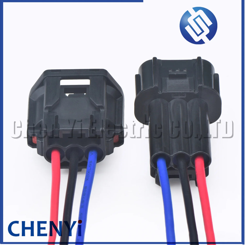 3 Pin car waterproof auto connector LED Fog Light Wire Socket  Daytime Running Light Connector 6189-7494 For Honda