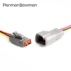 1 Set 2 3 4 6 8 12 Pin Deutsch DTM Car Electrical Cable Connectors Female Male DTM06 2 3 4 6 8 12S DTM04 Plug Wire Harness