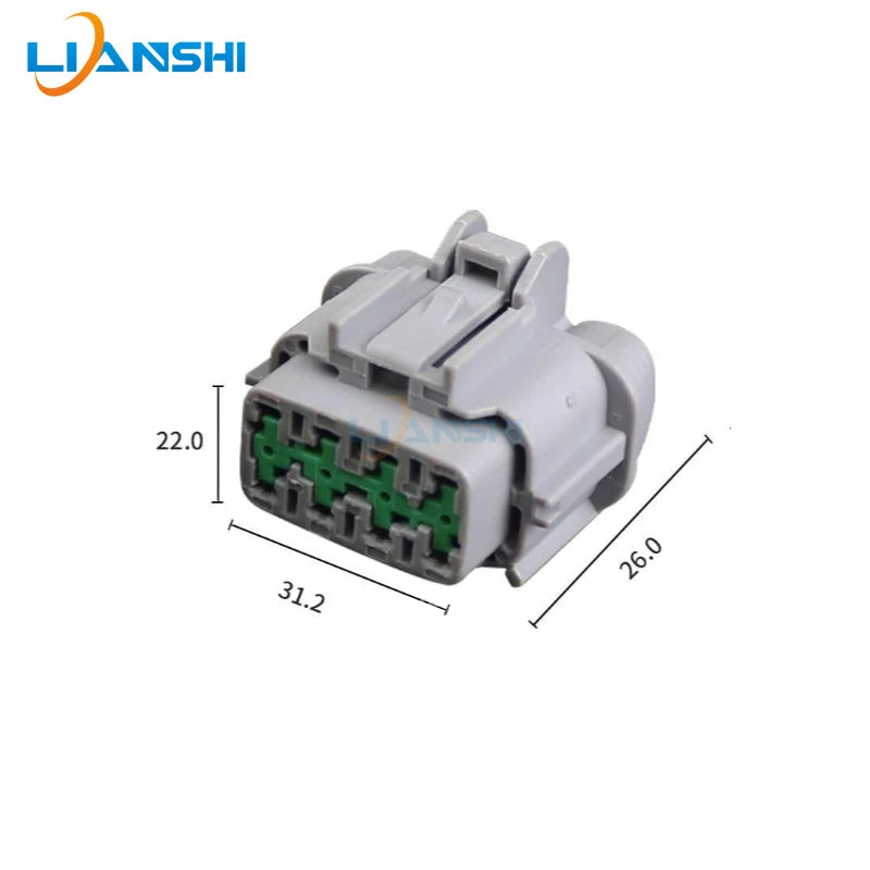 Suitable for Nissan Infiniti front bumper headlight 8-hole wiring harness plug male and female connector DJ7089A-2.2-11-21