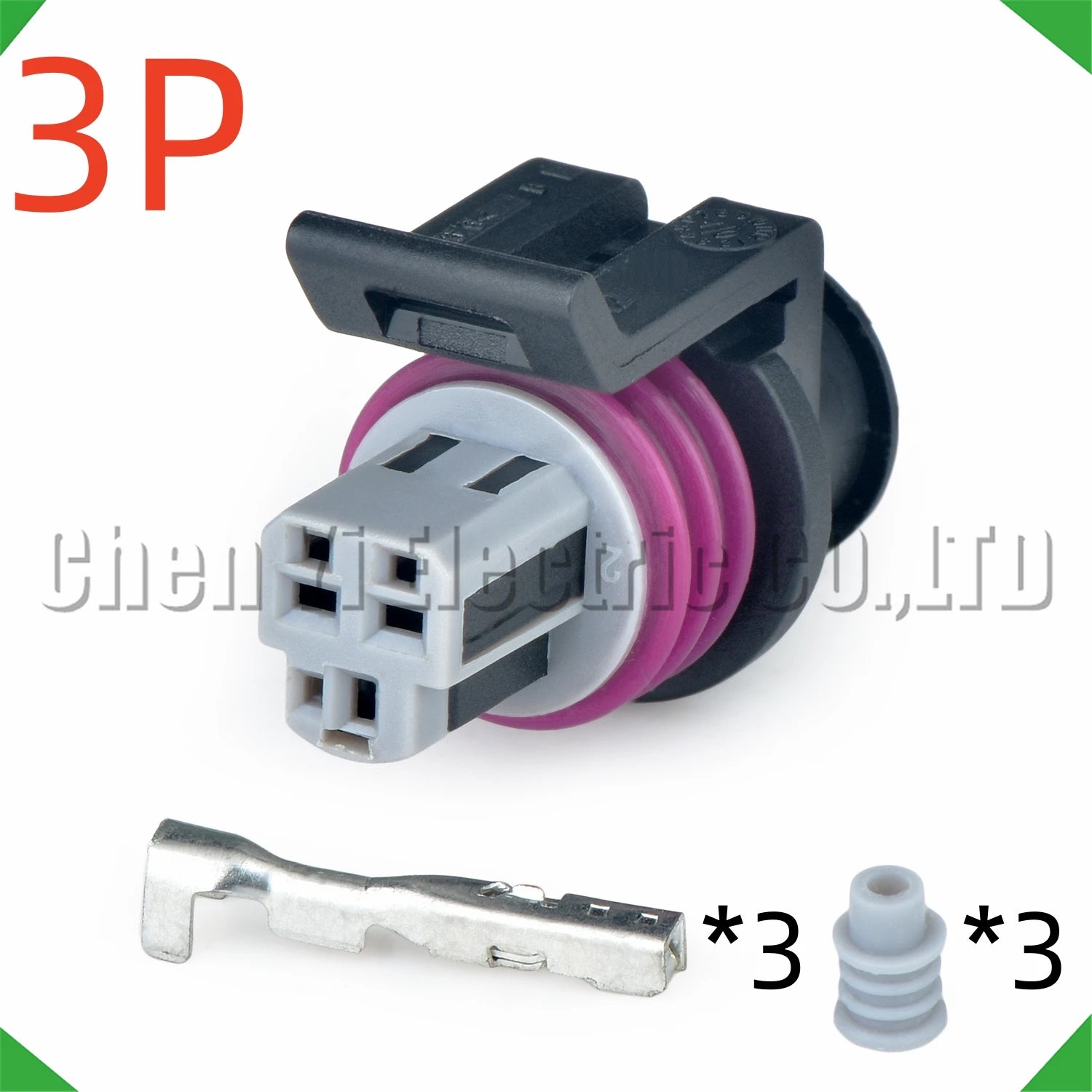 3 Pin Automotive Connectors Engine Oil Temp Gauge Air conditioning pressure sensor Wire...