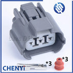 3 Pin Automotive Waterproof Connector HeadLight Leveling Device Plug 6189-0130 6181-0071 For Honda B-Series VSS Nissan Mazda