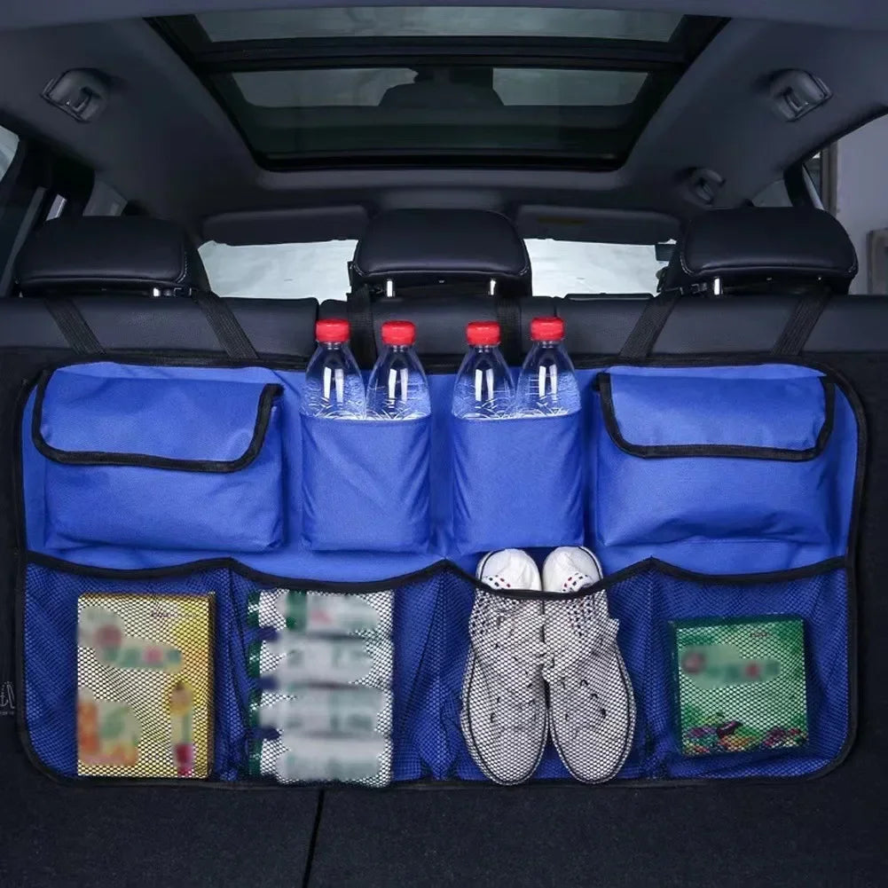 Car Trunk Organizer Seat Back Hanging Storage Bag With 8 Large Storage Bags Extra Large Capacity Waterproof Trunk Organize Amagi