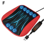 Cooling Car Seat Cushion with Adjustable Fan Breathable 3D Honeycomb Design All-Season Ventilated Auto Seat with Leather Surface