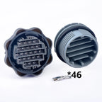 23 Pin grey male or female Car Door body plug instrument connector For Peugeot 206 207 Citroen Picasso Xsara Sienna Elysee C2