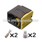 2Pin Connector Waterproof 3.5mm Male Female Connectors Terminal Wire Harness Plug Socket AC Assembly 1-1418483-1 1-1703841-1