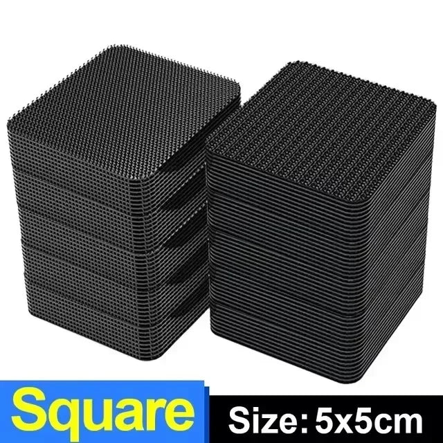 New Carpet Fixing Stickers Double Faced High Adhesive Car Carpet Fixed Patches Home Floor Foot Mats Anti Skid Grip Tapes 2/50pcs