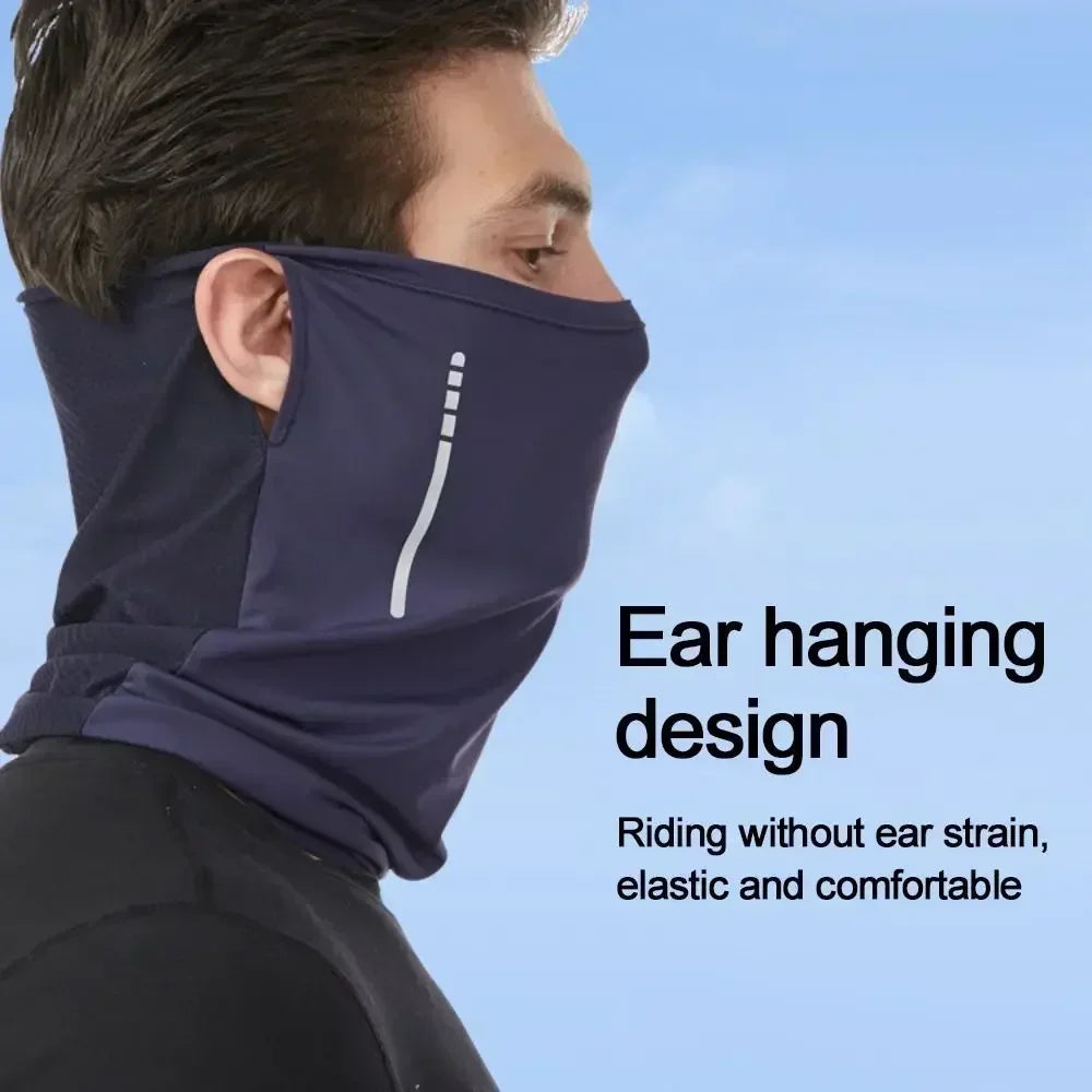 Ice Silk Breathable Bandana Face Cover Lightweight Cool Scarf Multi-functional Ultra-thin Sports Face Mask Outdoor Amagi