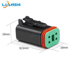 DTF13-4P/DT06-4S 4-pin automotive waterproof connector with male and female mating sheath terminals