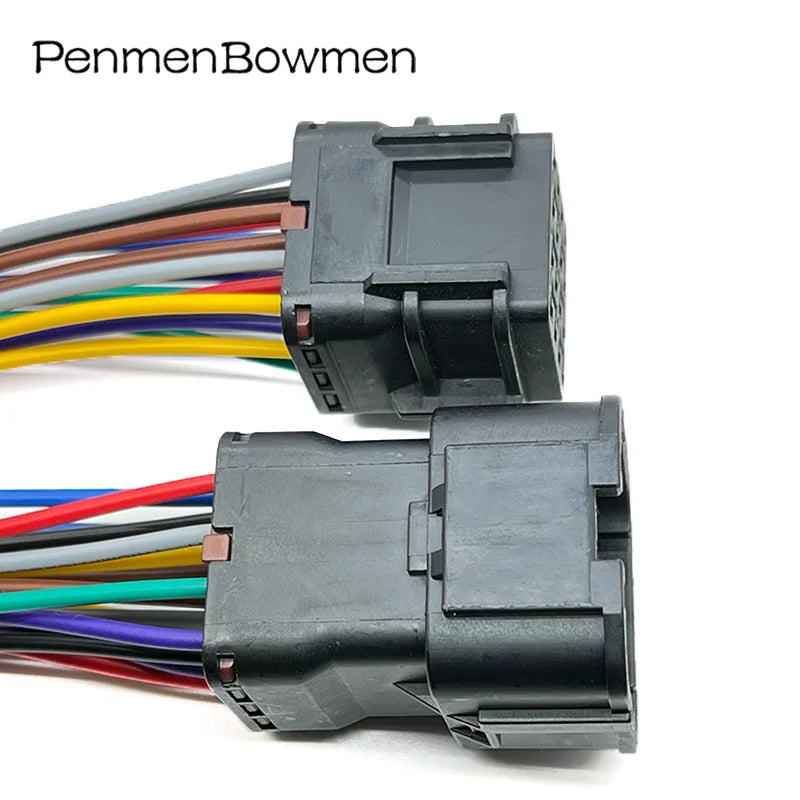 1 Set 16 Pin 1.8mm Auto Radar Plug Wiring Harness Electronic Waterproof Connector With Cable 7123-7564-40 7222-7564-40