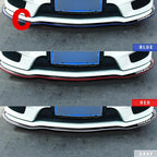 Universal Carbon Fiber Front Bumper Lip Protector Scratch Collision Resistant Easy Screw Installation Premium Look for Car Tools