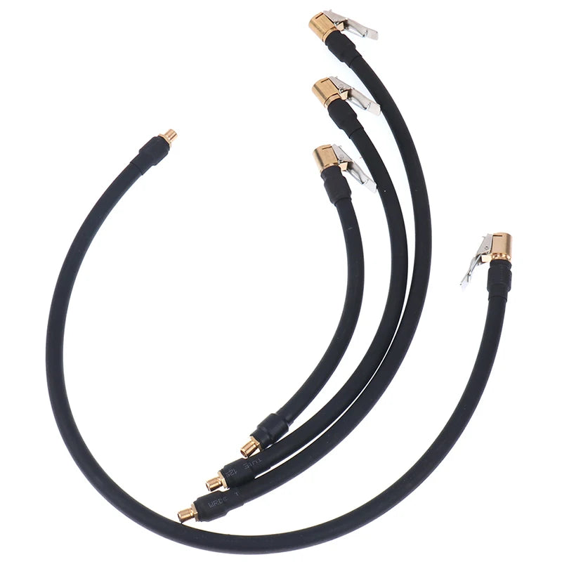 Air Rubber Hose Flexible Tire Valve Extension Tube Adapter for Air Compressor Tire Inflator Pump for Car Motorcycle Bike