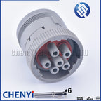 Gray 6 Pin HD16-6-96S HD10-6-96P 1.5mm Series Connector Waterproof Flame Retardant Plug For DEUTSCH