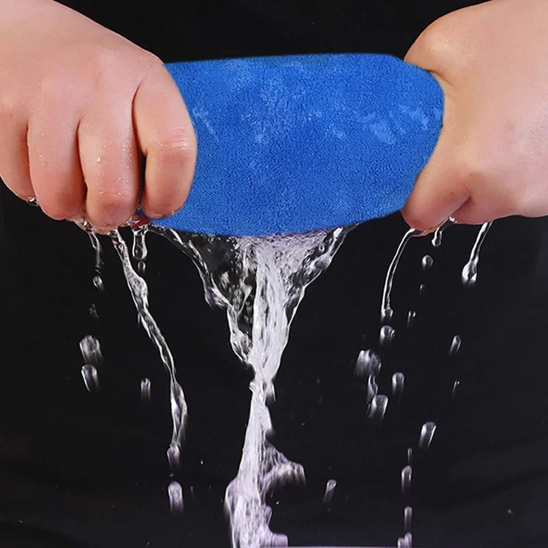 1-5 Pcs Microfiber Car Washing Towel Soft Quick Drying Windows Mirrors Wiping Rags Home Double Layer Cleaning Cloths Amagi