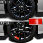 New 1Pcs Car Sticker Reflective Car Wheel Rim Vinyl Warning Stickers Hash Mark Stripe Racing Wheel Hub Decals for Size 16-21"