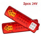 24V Trailer Truck LED Rear Taillight Arrow LED Tail Lamp Boat RV Caravan Van Reversing Night Driving Safety Warning Light Amagi