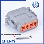 12 Pin DTM Connector DTM15-12PA DTM13-12PA PBC Straight Needle bender Seat DTM06-12SA DTM04-12PA DTM15-12PA-G003 For Deutsch