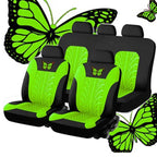 Car Seat Covers Set Universal Fit Most Cars with Butterfly pattern Tire Track Detail Styling Protector covers for the car
