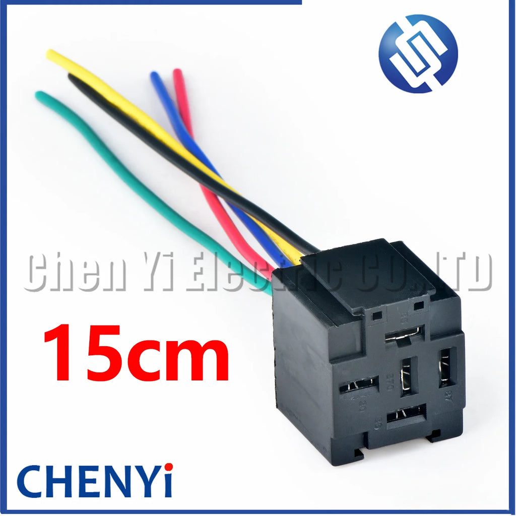 5 Pin Automotive connector Relay Base wire harness Plug CY7059-6.3-21