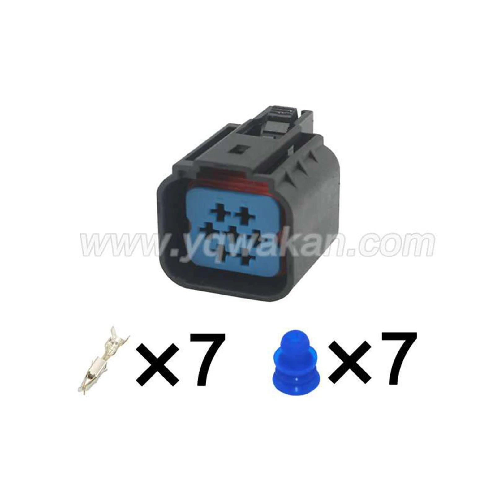 7 Pin Connector Waterproof 3.5mm Male Female Connector Auto Wiring Harness Housing Cable Plug WPT-596(Tin) 3U2Z-14S411-YGA