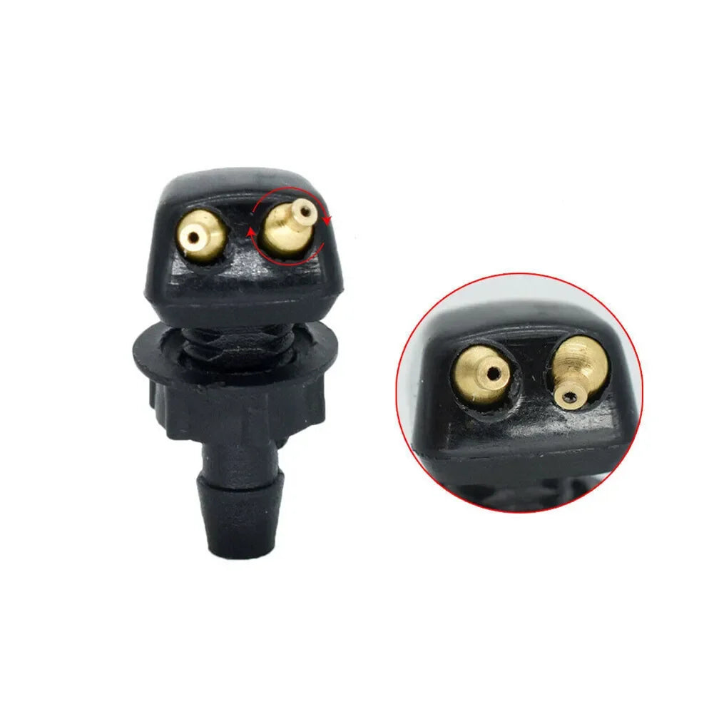 2PCS Universal Front Windshield Washer Wiper Nozzle Sprayer Sprinkler Water Spout Outlet For Toyota Mazda Hyundai Car Accessorie