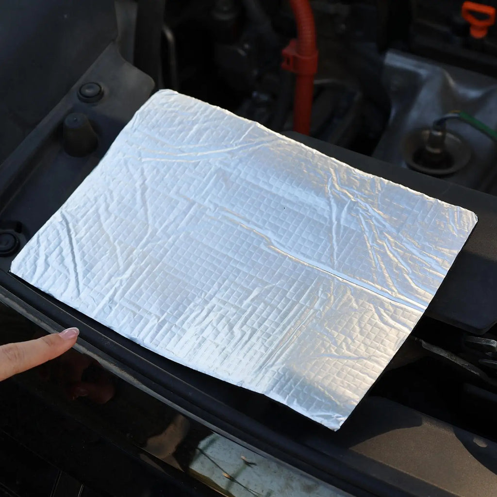 Car Soundproofing Mat Closed Cell Foam Shock Absorption for Thermal Noise Insulation Car Hood 25X18CM Rv Camper Insulation Mat
