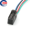 6 Pin Connector Unsealed 0.6mm Series Male Female Connectors Cable Plug Motorcycle Electrical Harnesses Wiring Harness 1534121-1