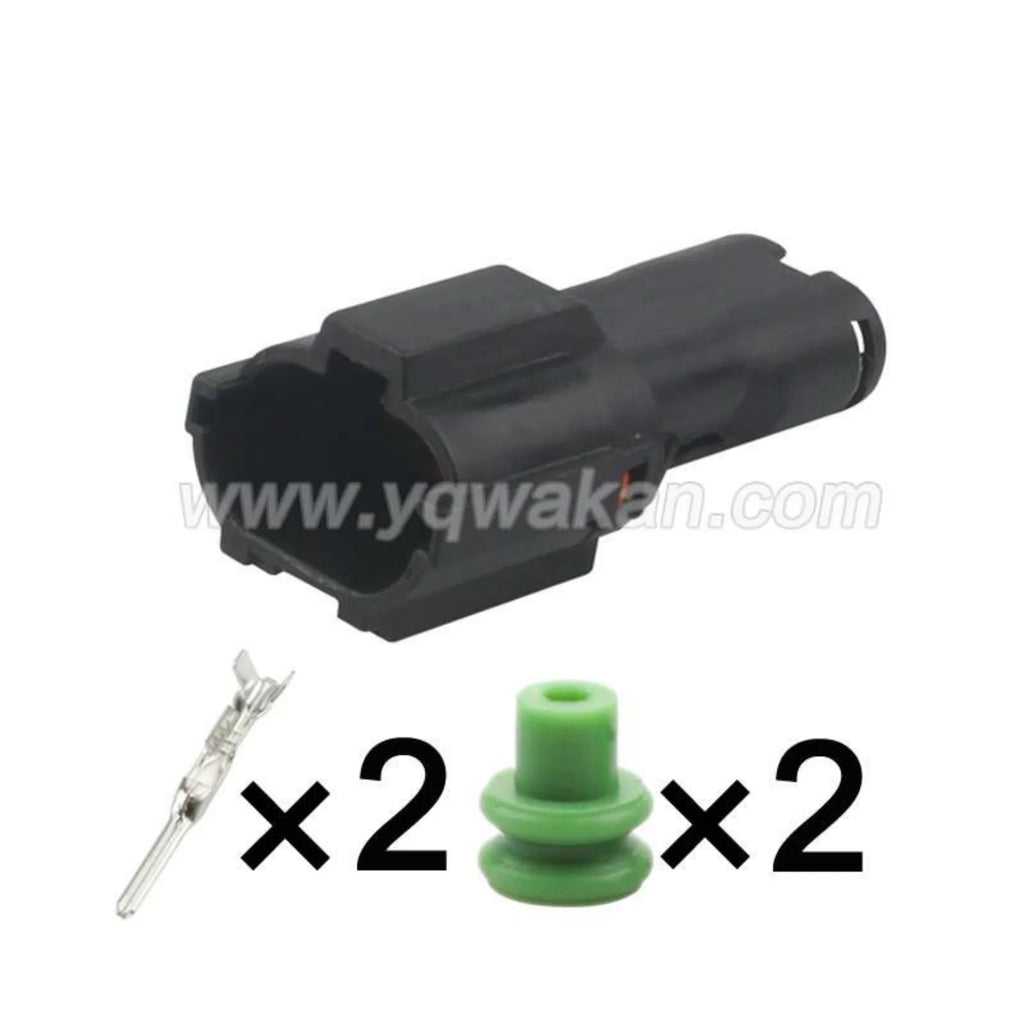 2PIN Connector Waterproof 2mm Series Male Female Connectors Wiring Plug For Hyundai Elantra MG640322-4 MG610320-4
