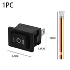 Mini Round Rocker Switch ON OFF 3 Pin SPDT AC DC 12V Auto Car Marine Boat Toggle Button 20mm Mounting Hole Snap in Control Kit