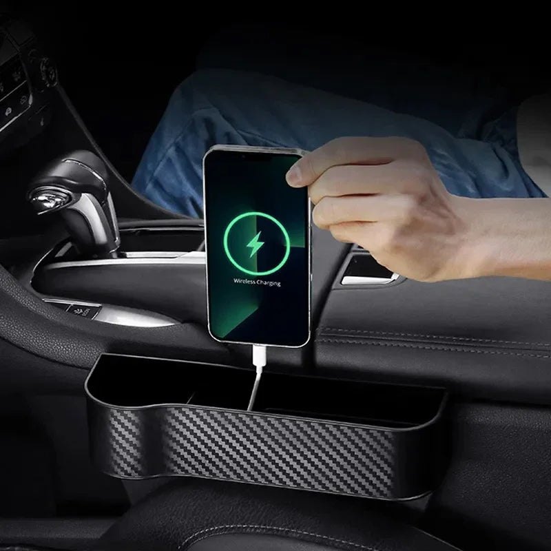 Car Seat Organizer Crevice Storage Box Multifunction Gap Slit Filler Holder For Wallet Phone Slit Pocket Cars Accessories Tools