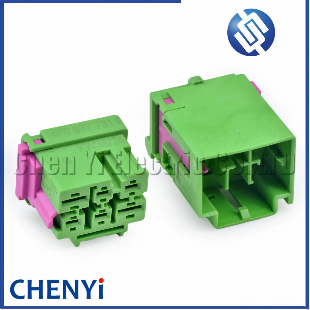 6 Pin Auto Instrument circuit control connector Car seat plug 4F0937731F 4F0937741F 4F0 937 731F 4F0 937 741F