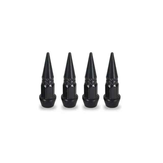 4pcs Premium Aluminum Spike Wheel Stem Caps 45/60mm for Cars Trucks Bikes Motocycles Valve Dust Protection with Edgy Style amagi