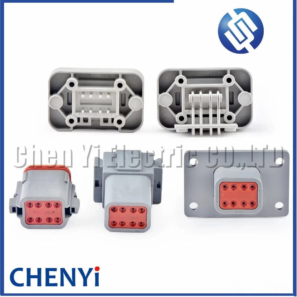 8 Pin Auto Waterproof Connector Wire harness plug PCB socket DT06-8S DT04-8P DT04-8P-L012 DT15-8P DT13-8P For Deutsch DT series