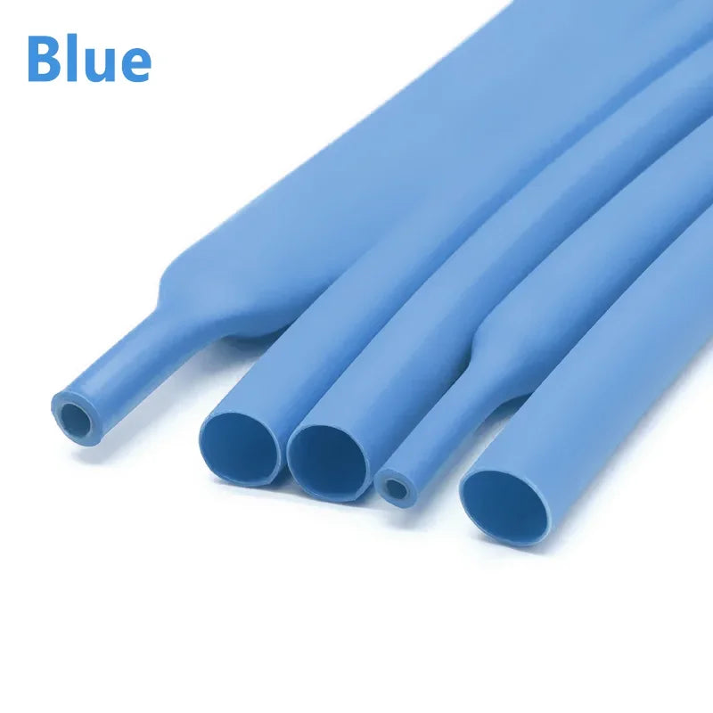 10M-200M 3:1 Heat Shrink Tubing, Dual Wall Adhesive Lined, Black/White/Red/Blue/Yellow, Waterproof Wire Cable Sleeve