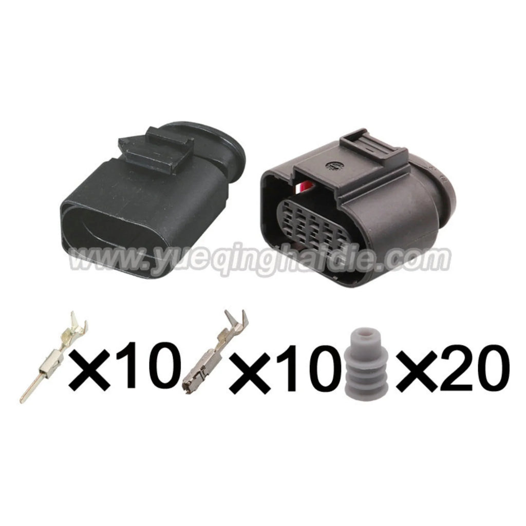 10-PIN Connector Sealed 1.5mm Series Male Female Connectors Cable Socket  Wiring Harness 6X0973815 4H0973715 For VW Audi