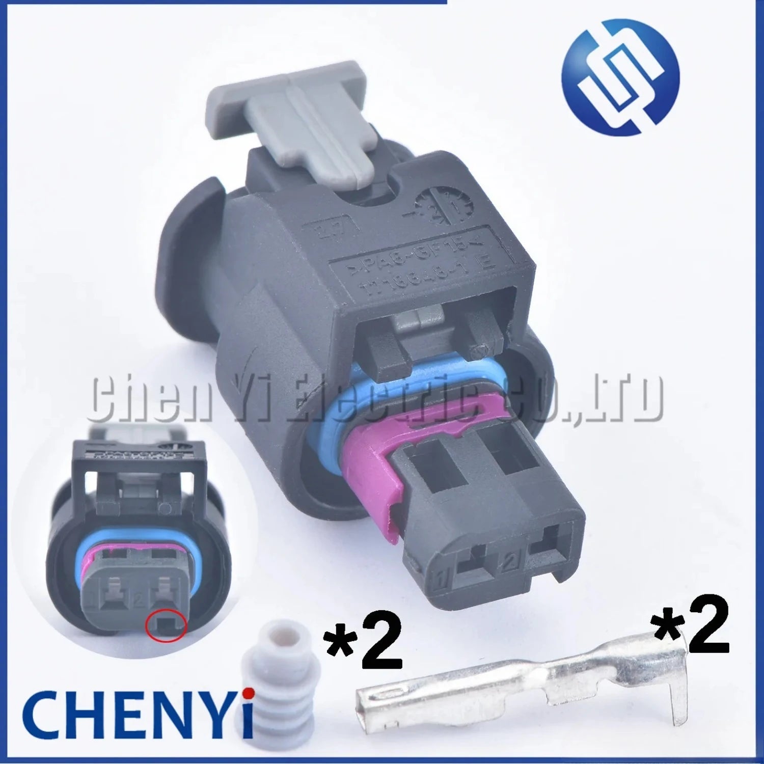 2 Pin auto Automotive Connectors fuel injector sensor Wire harness Plug 11G 973 702 3-1718647-2 1718648-1 11G973702