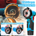 12V Cordless Electric Angle Grinder 19500rpm Lithium Battery Mini Polishing Grinding Machine Diamond Cutting Power Grinder Amagi