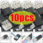 10/1pcs New Electrical Connector 3-Wire Interchangeable Quick Wire Connector Automotive Wire Cable Ribbon Terminal Connector